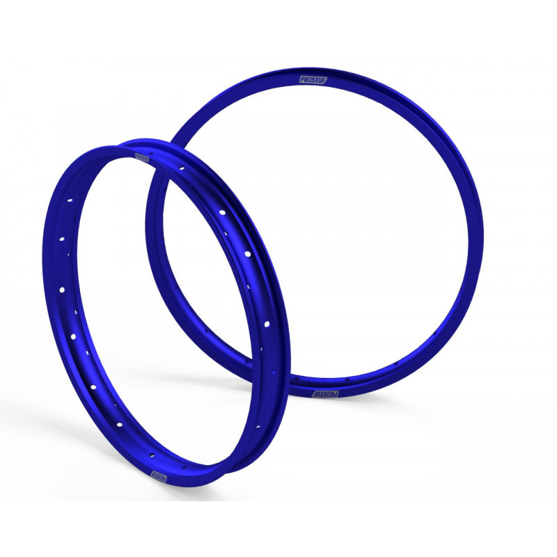 Jante Avant + Arrière - 21 x 1.60 - 19 x 2.15 - Bleu Jante Avant + Arrière - 21 x 1.60 - 19 x 2.15 - Bleu