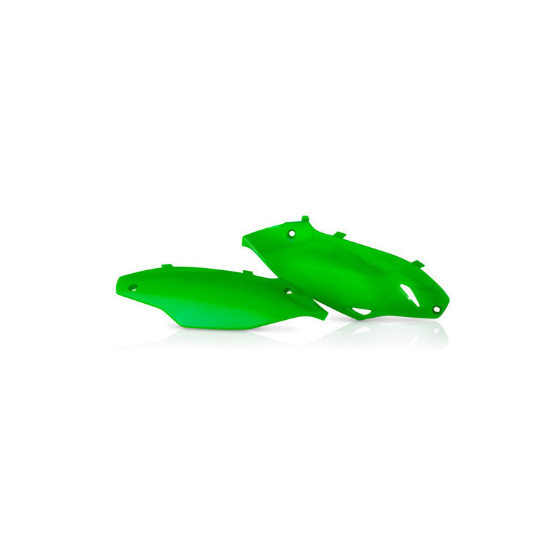 Plaques Latérales Kawasaki KXF450 12-15 + 250 13-16 - Vert