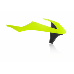 RADIATOR SCOOPS KTM EXC 17-18 + SX 16-18 - FLUO YELLOW/BLACK