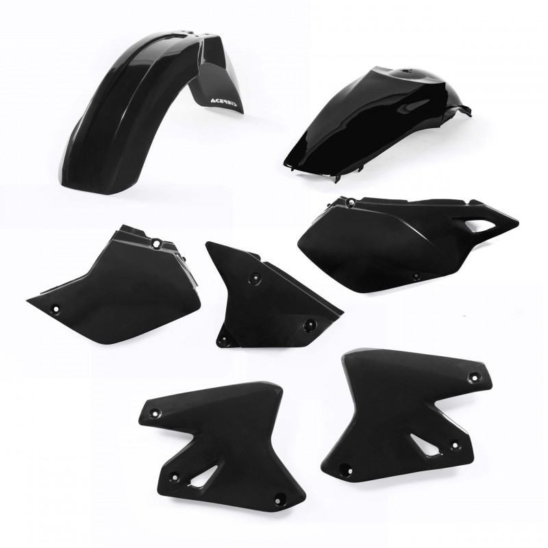 PLASTIC KIT SUZUKI DRZ + KAWASAKI KLX - BLACK PLASTIC KIT SUZUKI DRZ + KAWASAKI KLX - BLACK