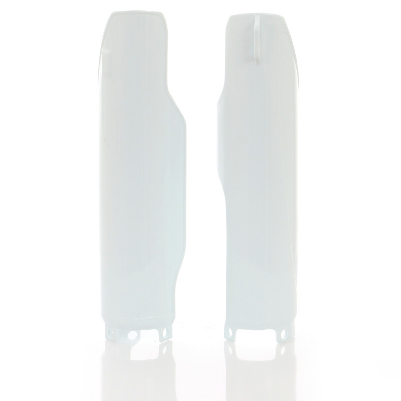 Protèges fourches Honda CR125/250 95-03 + CRF450 02-03 - Blanc