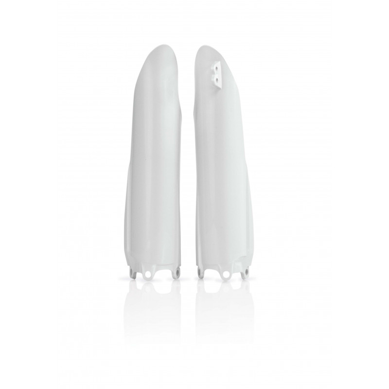 Protèges fourches Yamaha YZ 125/250 08-14 + YZF 08-09 - Blanc
