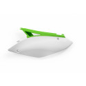 Plaques Latérales Kawasaki KXF250 09-12 + 450 09-11 - Vert/Blanc