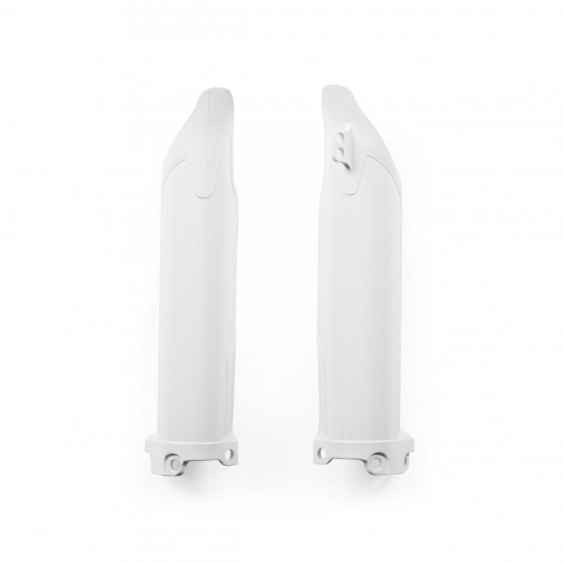 Protèges fourches Kawasaki KXF250 09-16 + KXF450 09-15 - Blanc