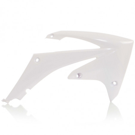 RADIATOR SCOOPS HONDA CRF250 10-13 + CRF450 09-12 - WHITE