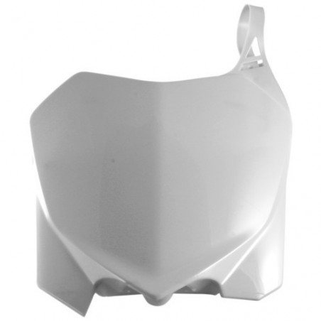 FRONT NUMBER PLATE HONDA CRF250 10-13 + CRF450 09-12 - WHITE