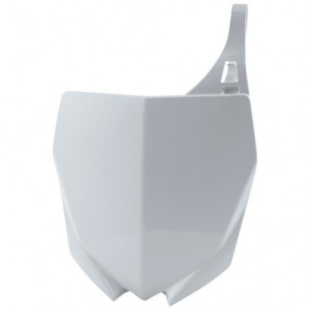 FRONT NUMBER PLATE YAMAHA YZF250 10/18 + 450 10/17 + YZ 125-250 15-21 - WHITE