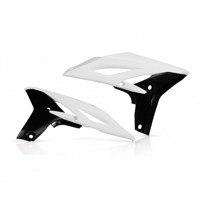 Ouies de radiateurs Yamaha YZF250 10-13 - Blanc/Noir
