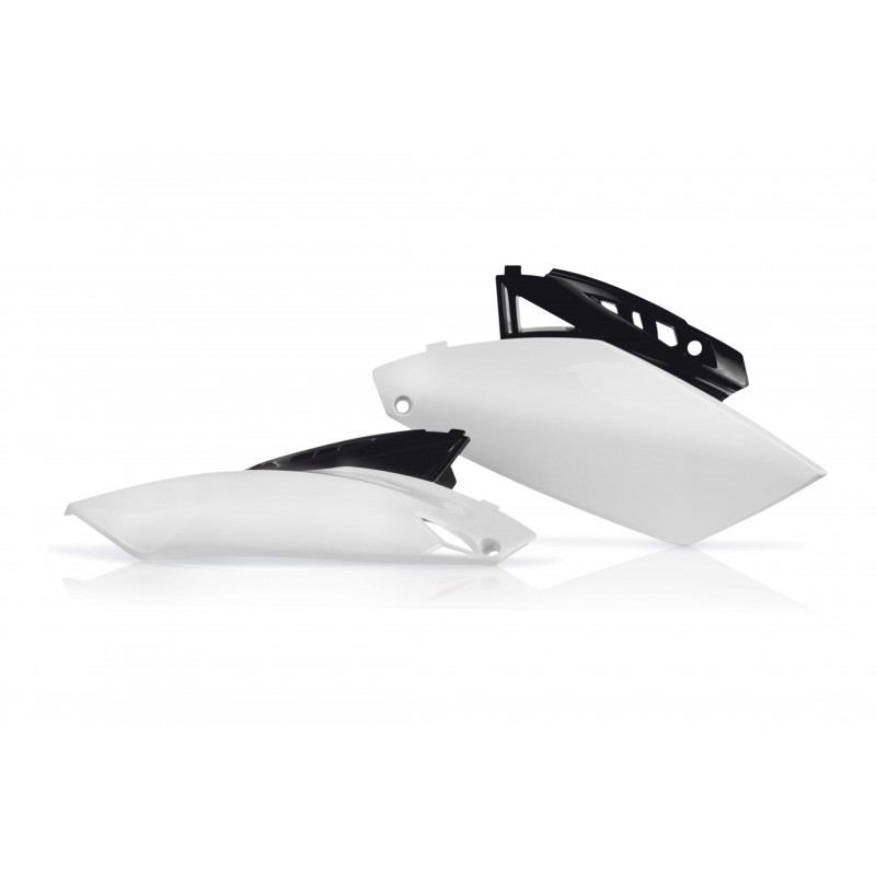 Plaques Latérales Yamaha YZF250 10-13 - Blanc/Noir Plaques Latérales Yamaha YZF250 10-13 - Blanc/Noir