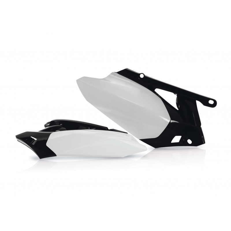 Plaques Latérales Yamaha YZ 450 10/13 - Blanc/Noir