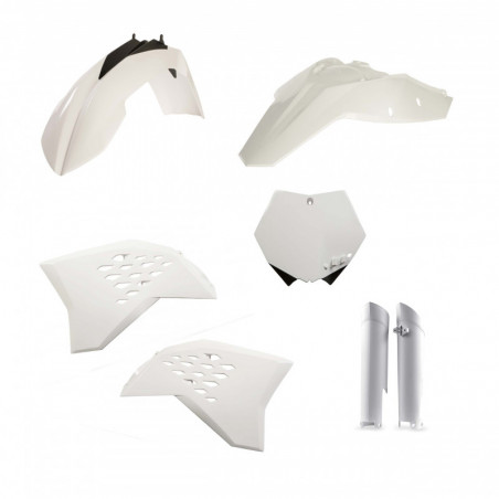FULL PLASTIC KIT KTM SXF 07-10 - WHITE