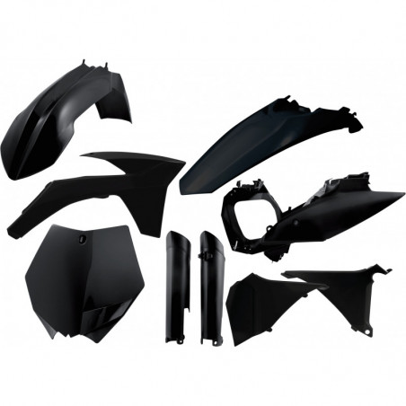 FULL PLASTIC KIT KTM SXF 11/12 + SX 12 - BLACK