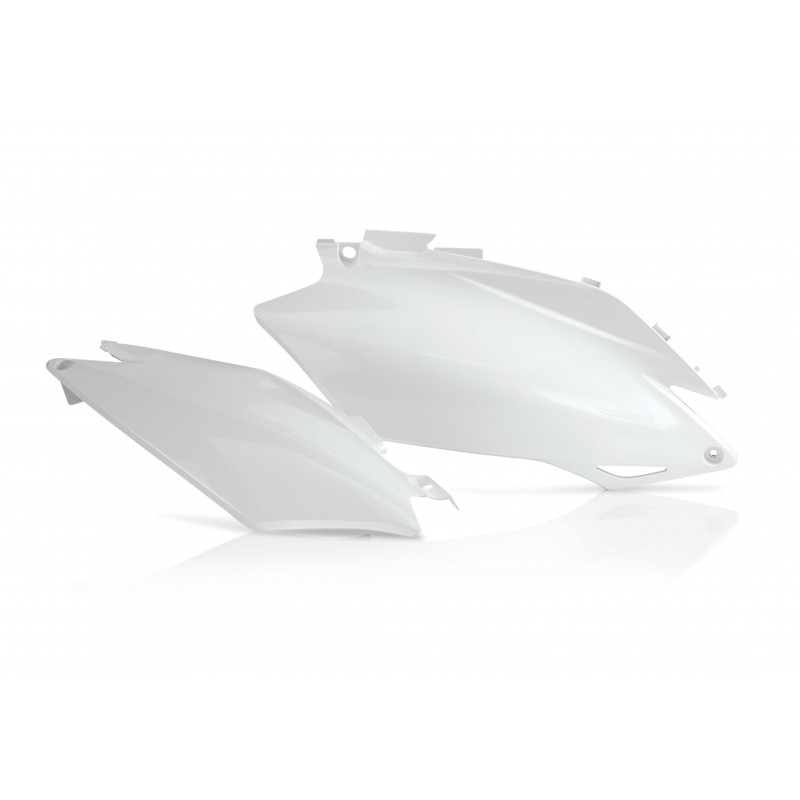 Plaques Latérales Honda CRF250 11-13 + CRF450 11-12 - Blanc