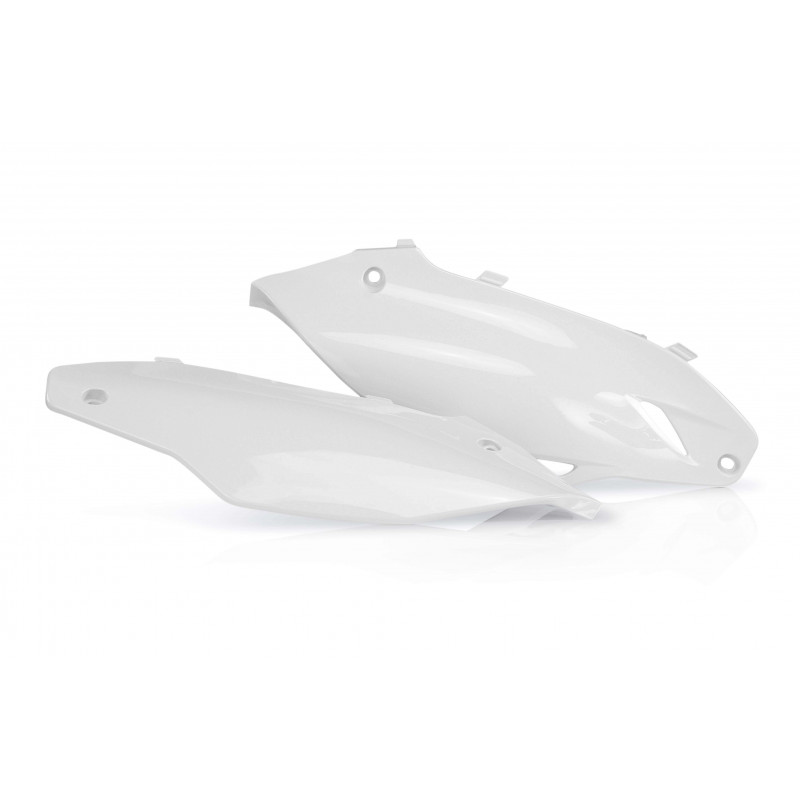 Plaques Latérales Kawasaki KXF450 12-15 + 250 13-16 - Blanc