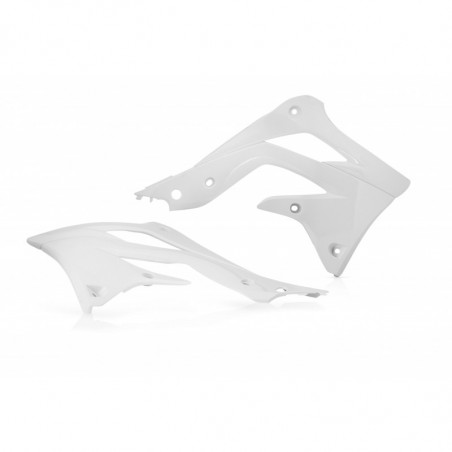 RADIATOR SCOOPS KAWASAKI KXF450 12-15 + 250 13-16 - WHITE