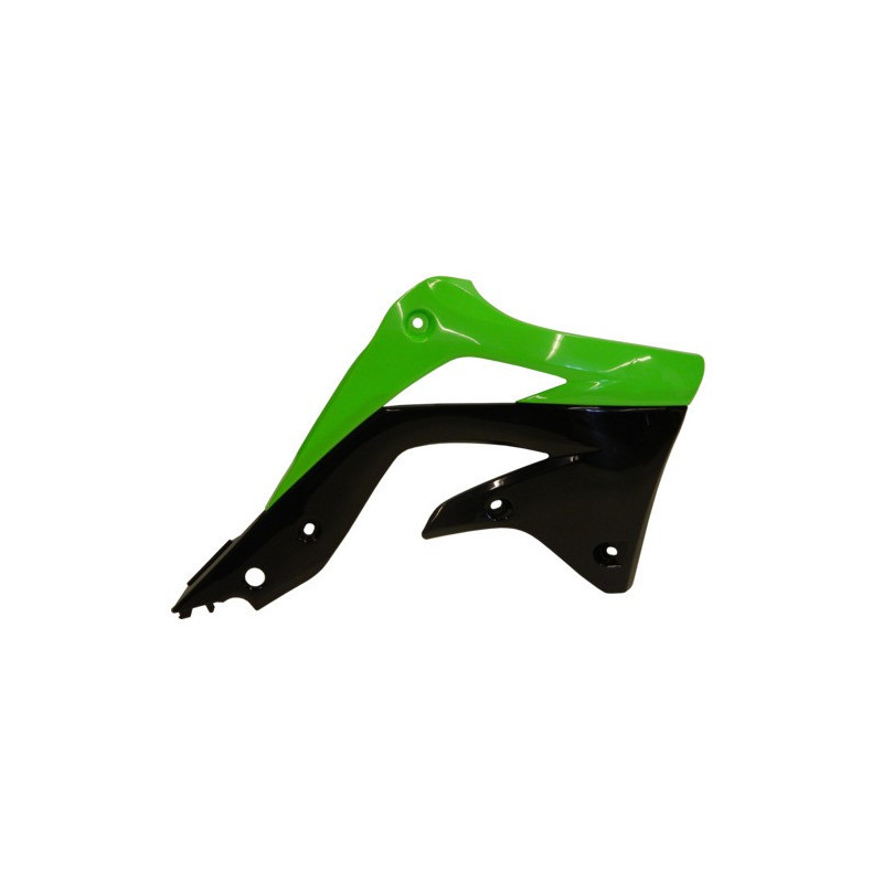 Ouies de radiateurs Kawasaki KXF450 12-15 + 250 13-16 - Vert/Noir