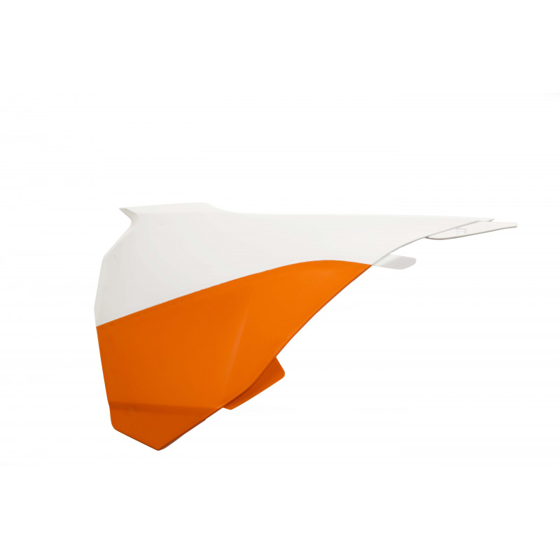 Plastique Boite à Air KTM SX 85 13-17 (ONLY LEFT SIDE) - Orange/Blanc