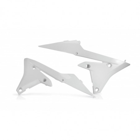 RADIATOR SCOOPS LOWER YAMAHA YZF250 14/18 + 450 14/17 - WHITE