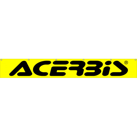 Bâche Acerbis 580 x 80 cm (1 logo) - Jaune