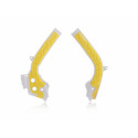 Protection Cadre X-Grip KTM SX-SXF 16/18 + EXC-EXCF 17/19 + HVA FC-TC 16/18 + FE-TE 16/19 - Blanc/Jaune