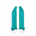 LOWER FORK COVER KAWASAKI KXF250 17-23 + KXF450 16-23 - TEAL GREEN