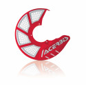 X-BRAKE FRONT DISC COVER VENTED - RED/WHITE