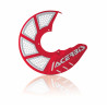 X-BRAKE FRONT DISC COVER VENTED - RED/WHITE