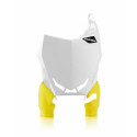 FRONT NUMBER PLATE RAPTOR SUZUKI RMZ250 19-23 + RMZ450 18-23 - WHITE/YELLOW