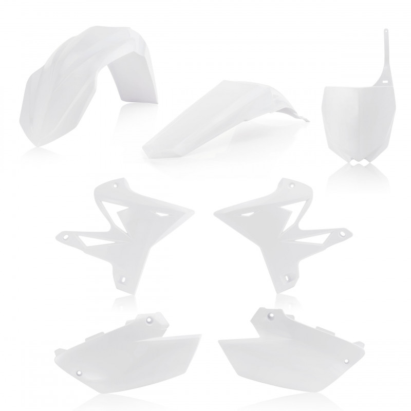 Kit Plastique Restylé Yamaha 2 Temps 02-14 - 5 pieces - Blanc
