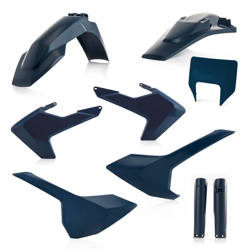 Full Kit Plastique + Plaque Phare HVA TE-FE 17/19 - Bleu