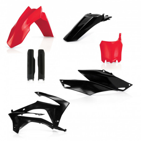 FULL PLASTIC KIT HONDA CRF250 14-17 + CRF450 13-16 - RED/BLACK