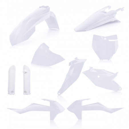 Full Kit Plastique KTM 85 SX 18-23 + GasGas 85 MC 21-23 - Blanc Pure