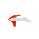 RADIATOR SCOOPS KTM SX-SXF 19-22 / EXC-EXCF 21-23 - PURE WHITE/ORANGE