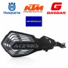Protèges mains K-FUTURE HVA + KTM + GasGas + Sherco - Blanc/Bleu - Noir/Gris