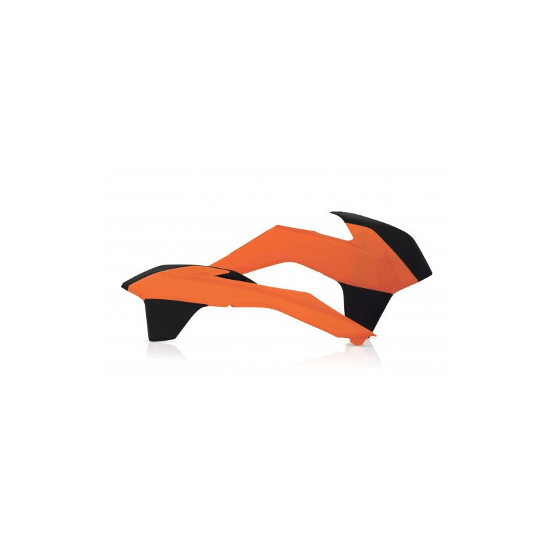 Ouies de radiateurs KTM EXC/EXCF 14-16 + SX/SXF 13-15 - Orange/Noir