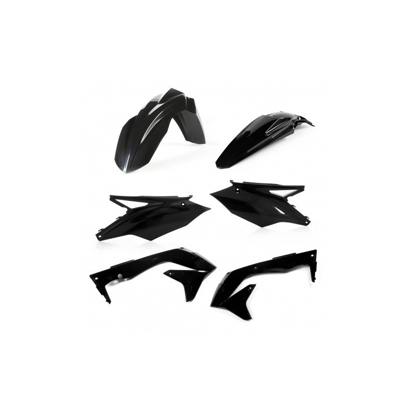 PLASTIC KIT KAWASAKI KXF 450 USA 16-17 - BLACK