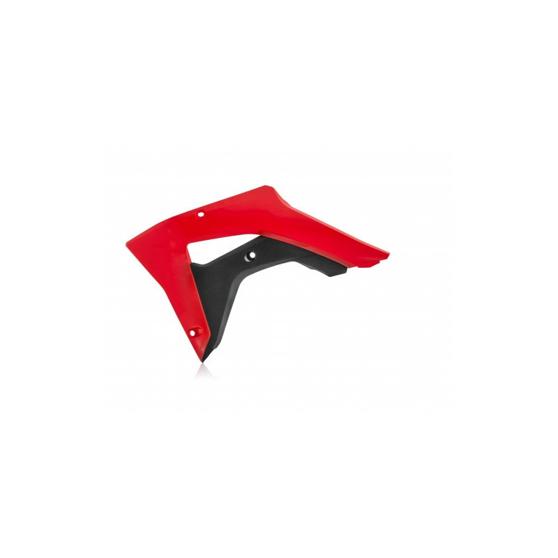 Ouies de radiateurs Honda CRF 250-300 RX 19-23 + CRF 450 X/L/RX 19-20 - Rouge/Noir