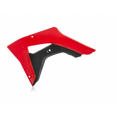 RADIATOR SCOOPS HONDA CRF 250-300 RX 19-23 + CRF 450 X/L/RX 19-20 - RED/BLACK