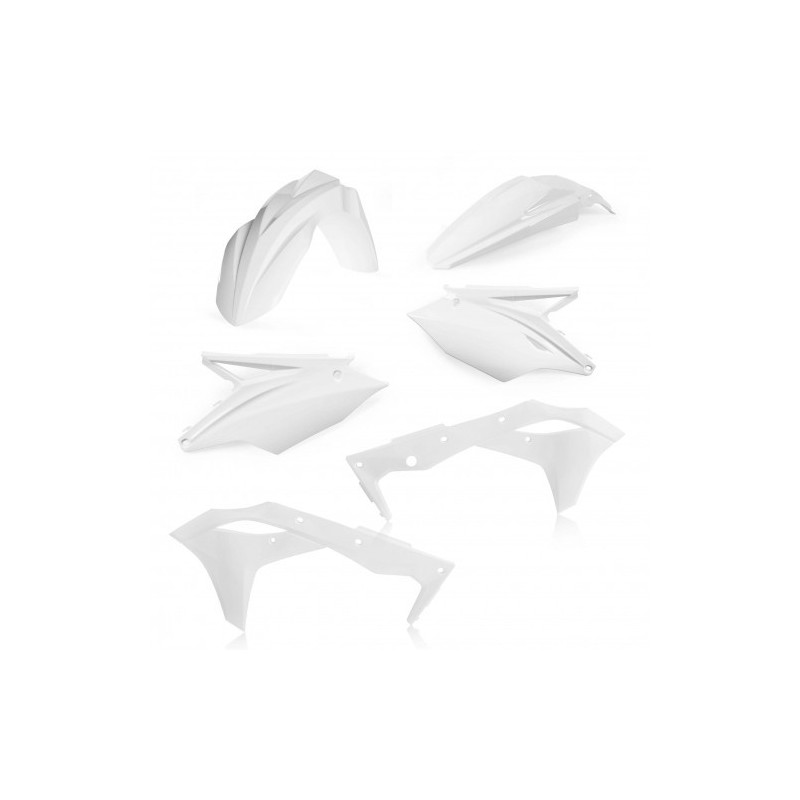 Kit Plastique Kawasaki KX 250 4T 2020 + Kawasaki KX 250 F 18-19 - Blanc