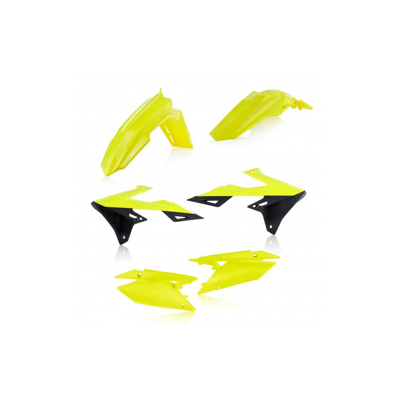 PLASTIC KIT SUZUKI RM-Z 250 19-23 + SUZUKI RM-Z 450 18-23 - FLUO YELLOW