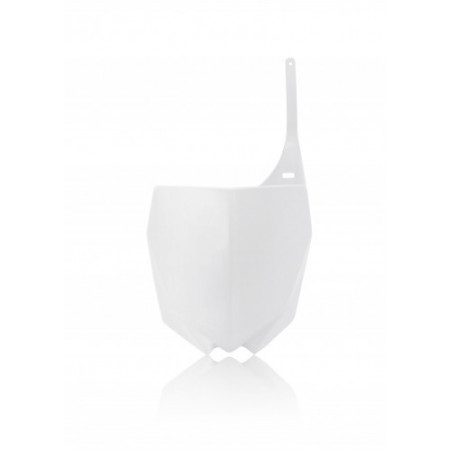 FRONT NUMBER PLATE YAMAHA YZ 125/250 02-14 - WHITE