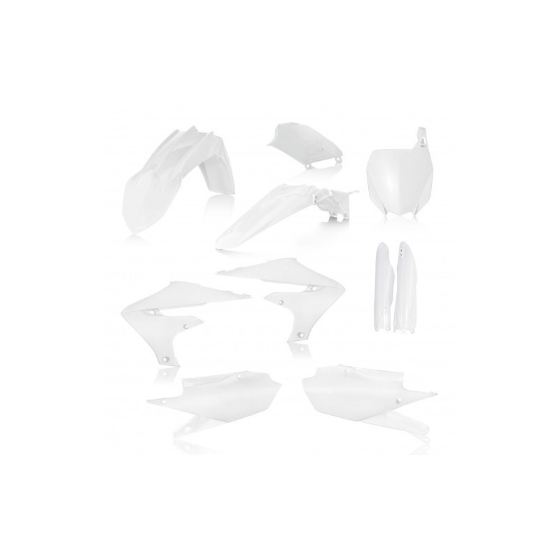 Full kit plastique Yamaha YZF250 19-23 + YZF450 18-22 - 7 PIECES - Blanc