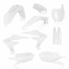 Full kit plastique Yamaha YZF250 19-23 + YZF450 18-22 - 7 PIECES - Blanc
