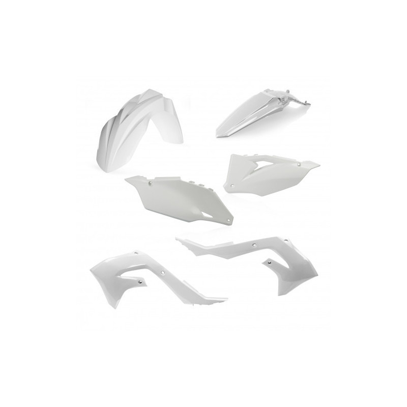 Kit Plastique Kawasaki KX450 19-23 + KX250 21-23 - Blanc