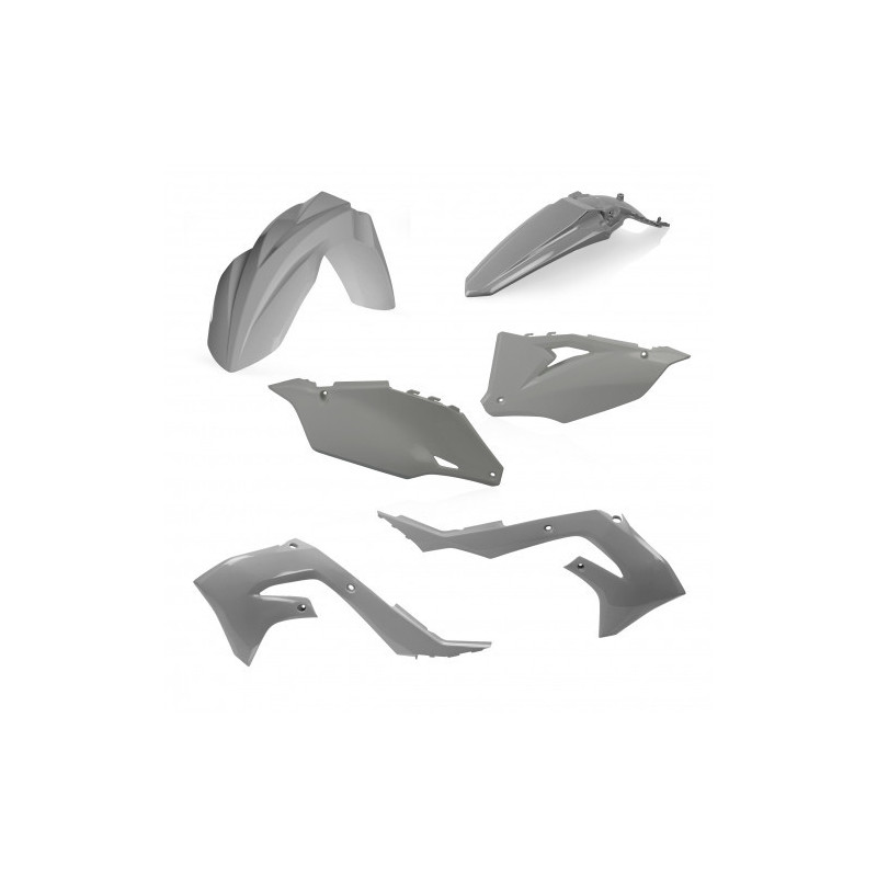 Kit Plastique Kawasaki KX450 19-23 + KX250 21-23 - Gris