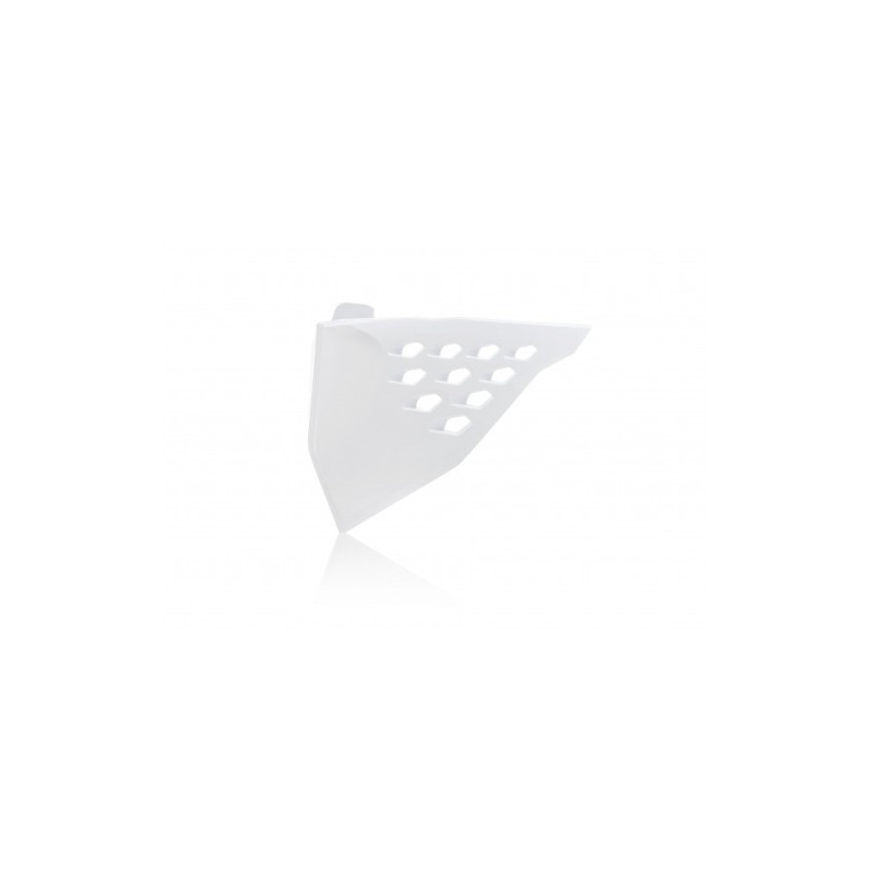 Plastique Boite à Air Ventilé KTM SX/SXF 19-22 + EXC/EXCF 20-23 - Blanc Pure