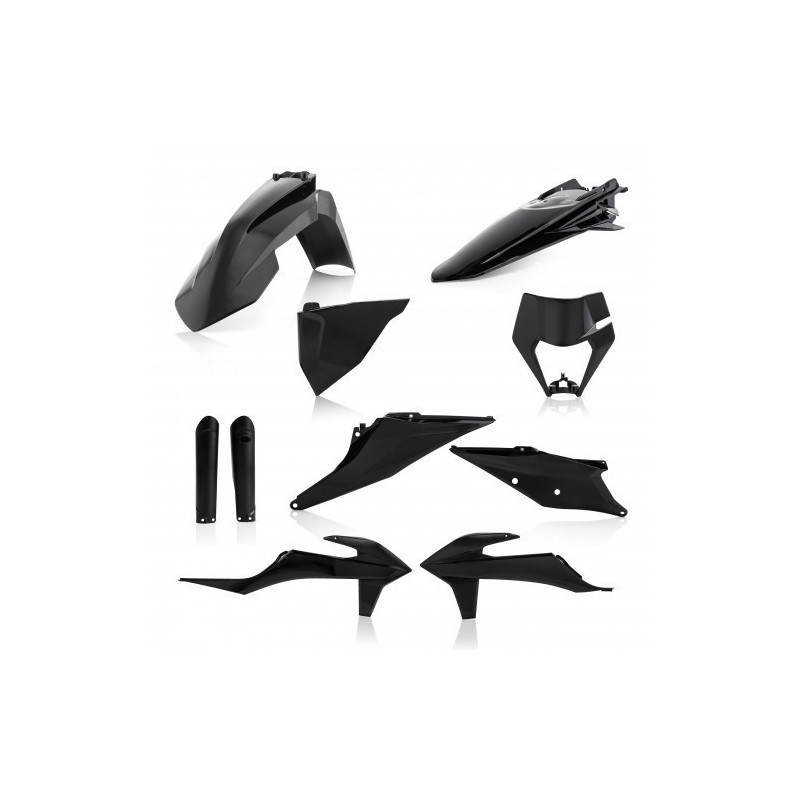 Full kit plastique KTM EXC + EXCF + XC-W + XCF-W 20-23 - Noir