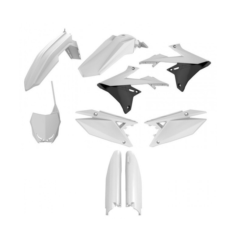 Full Kit Plastique Suzuki RMZ250 19-23 / RMZ450 18-23 - Blanc