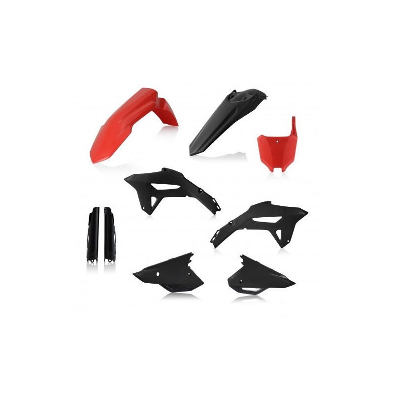 Full Kit Plastique Honda CRF450 21-23 + CRF250 22-23 - Rouge/Noir