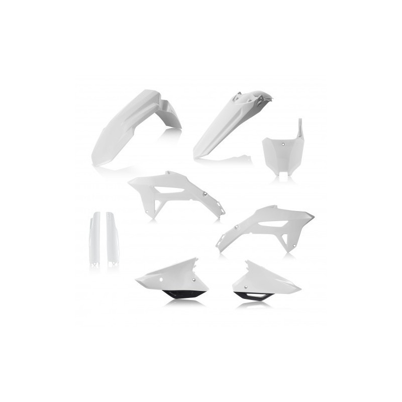Full Kit Plastique Honda CRF450 21-23 + CRF250 22-23 - Blanc/Noir